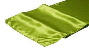 Lime Green Satin Runner