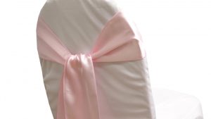 Pink Satin Chair Sash