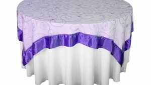 Purple Organza Swirl Overlay