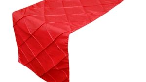 Red Pin Tuck Runner