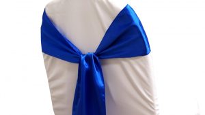 Royal Blue Satin Chair Sash