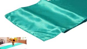 Turquoise Satin Runner