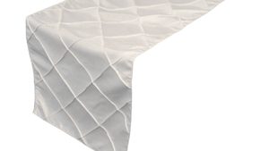 White Pin Tuck Runner