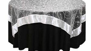 White Organza Swirl Overlay