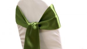 Willow Green Satin Chair Sash